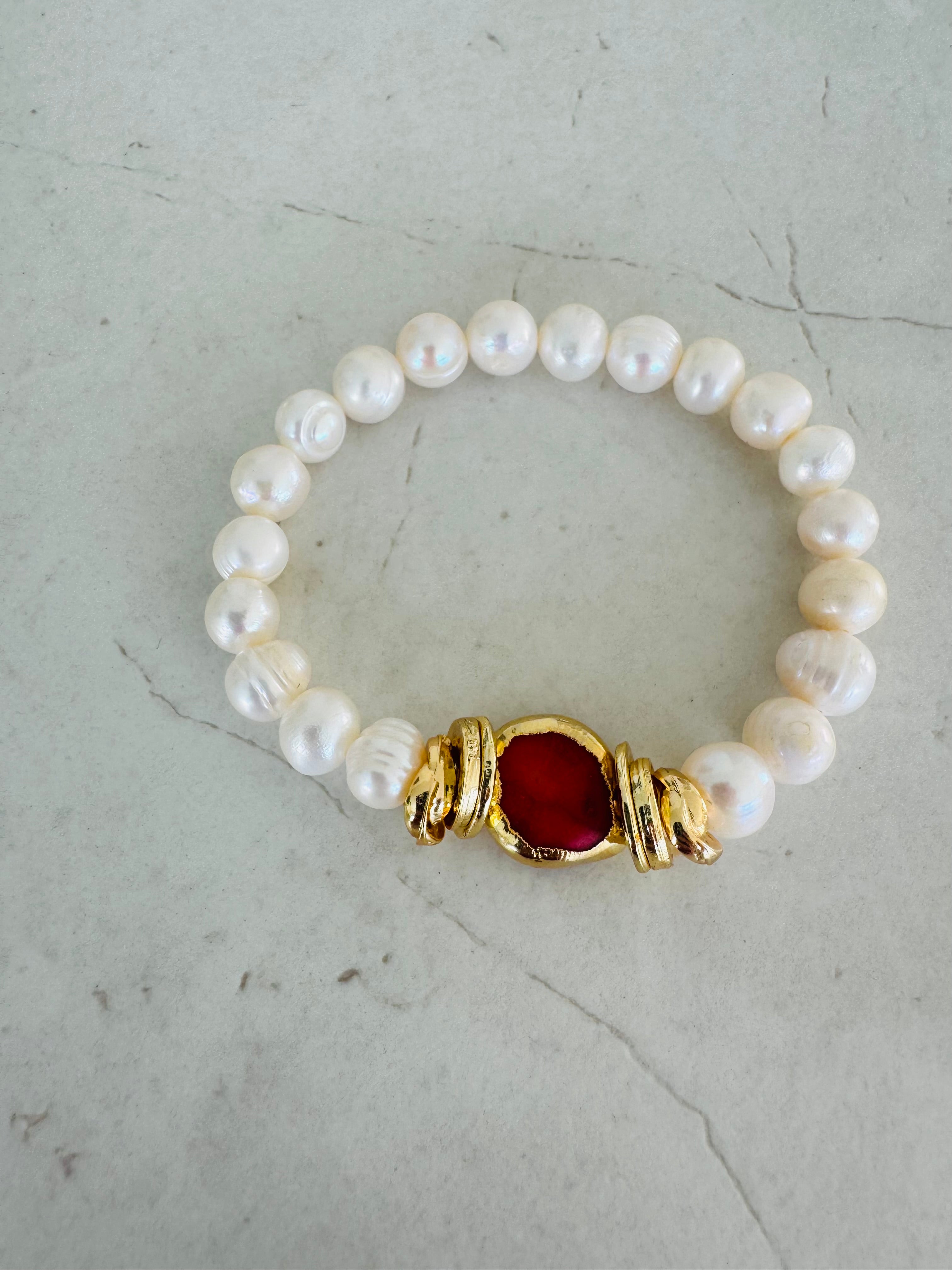 Ostuni Sunset Pearl Bracelet
