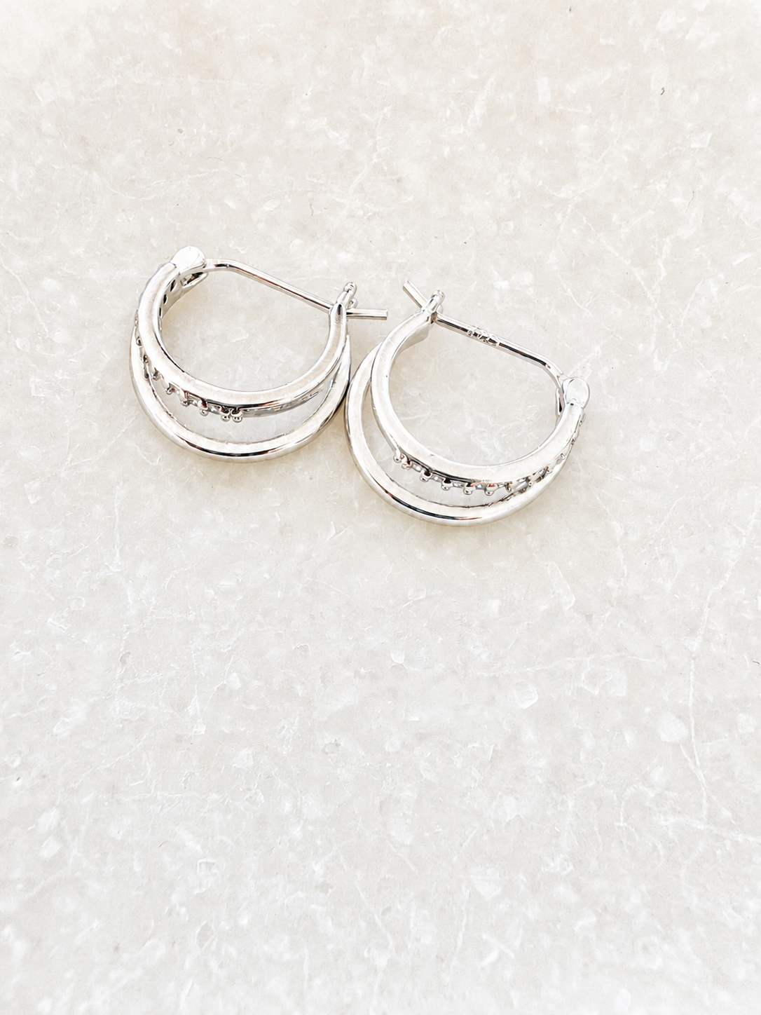 Double Take Pavé Set Hoops