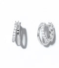Double Take Pavé Set Hoops