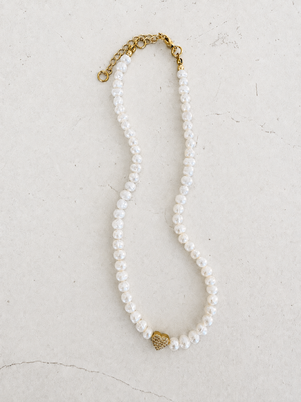 Puglia Pearl Heart Necklace