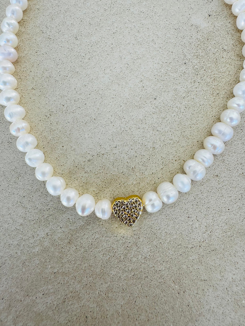 Puglia Pearl Heart Necklace